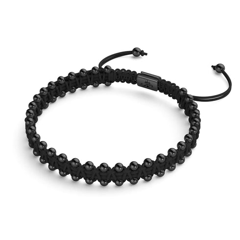Gunmetal x Schwarz | Freundschaftsarmband DOT